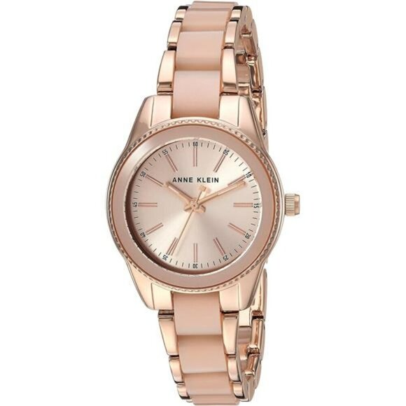 Stylish Pink Resin Watch Rose Gold 30mm Water Resistant main image 4